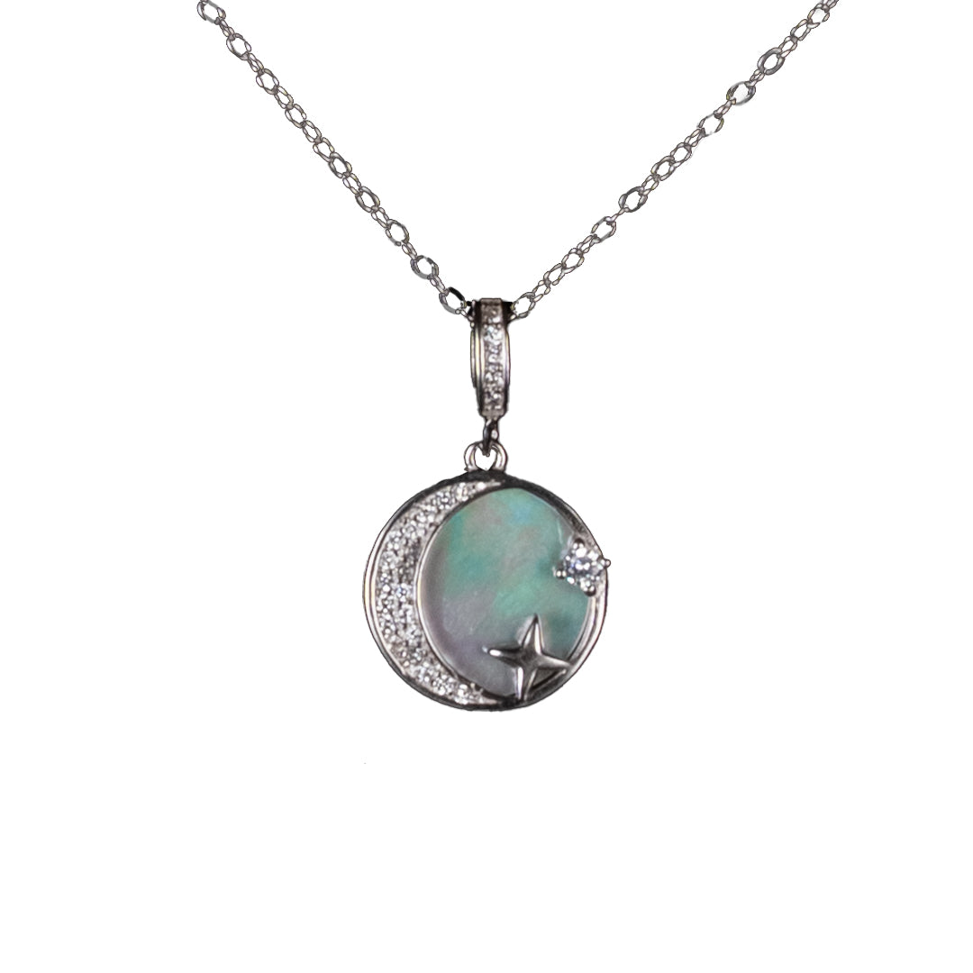 Celestial shell pendant