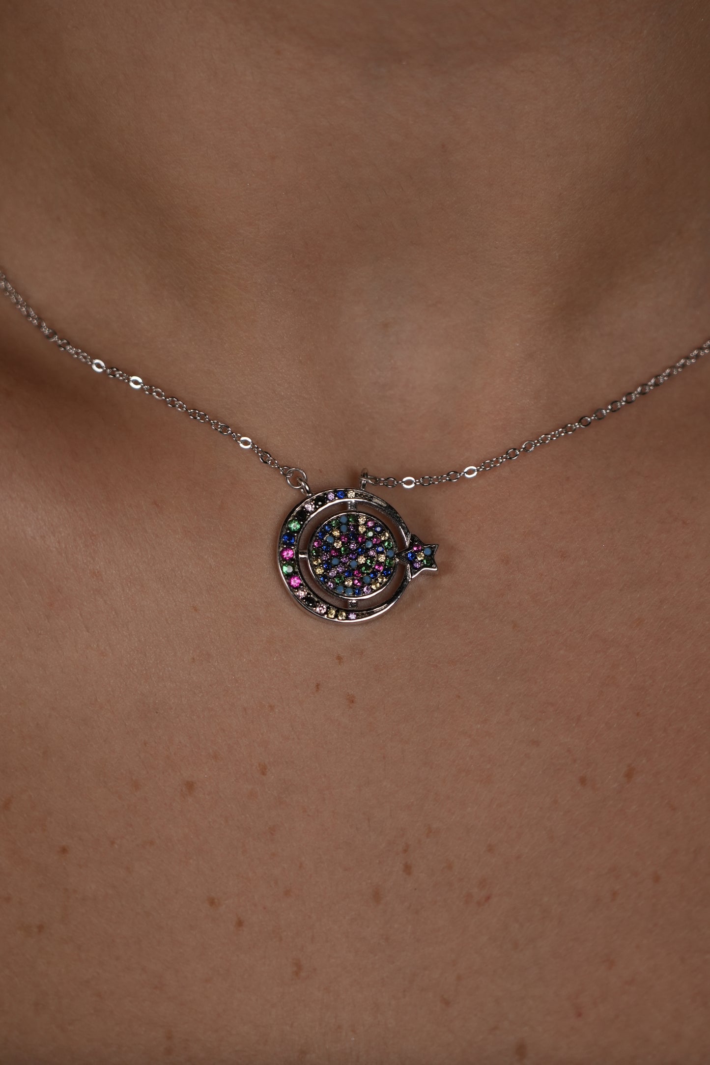 Bamboo Silver Lagoon Necklace