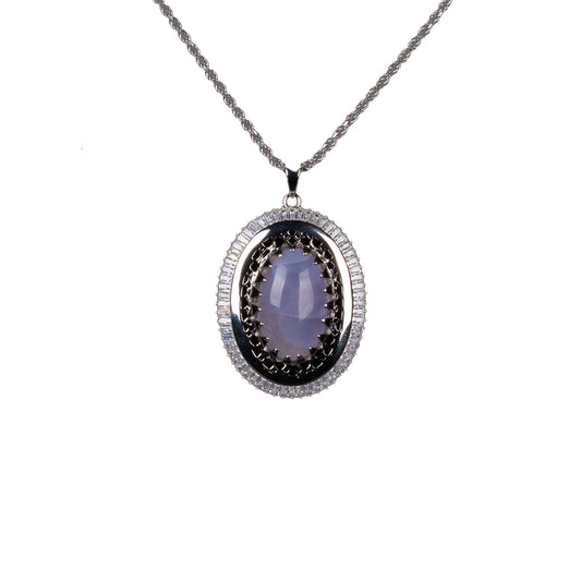 Amethyst Agate Pendant