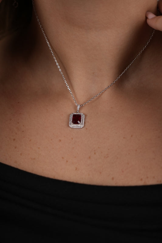 Ruby Red Gemstone pendant