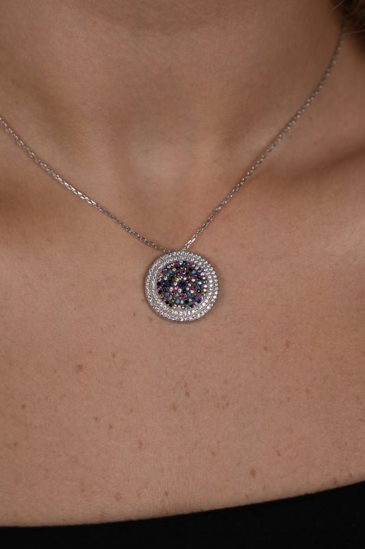Rainbow Halo Pendant