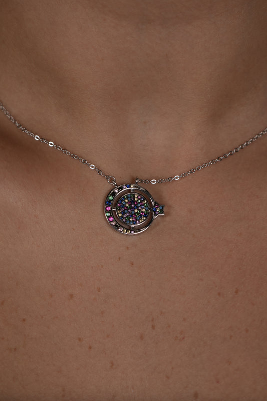Bamboo Silver Lagoon Necklace